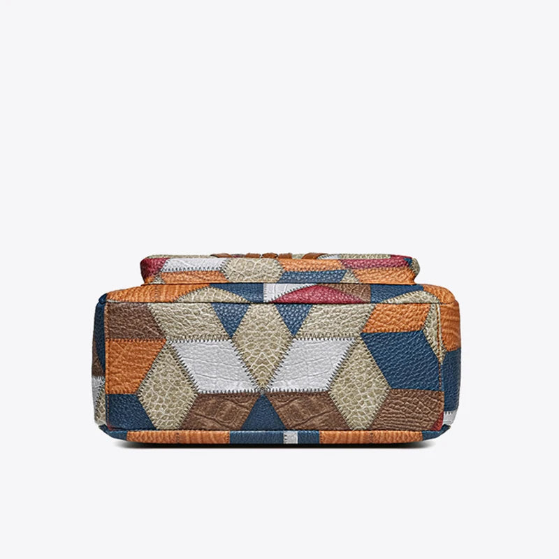 Sylwana – Patchwork-Tasche aus veganem Leder