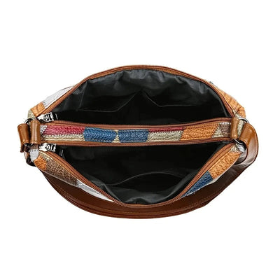 Sylwana – Patchwork-Tasche aus veganem Leder