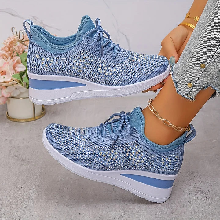 Giselle – Orthopädische Sneakers mit funkelnden Strasssteinen