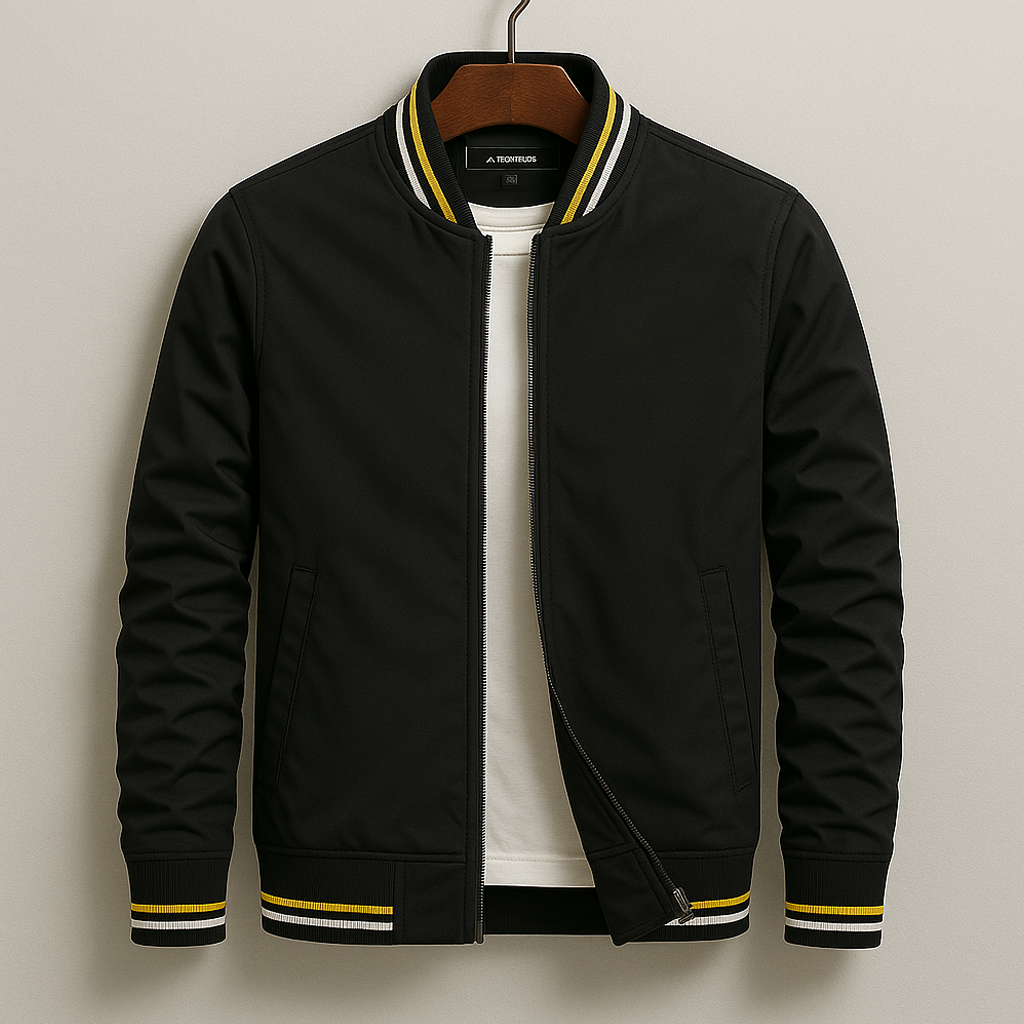 Chez Monsieur™ | Elegante gestreifte Bomberjacke