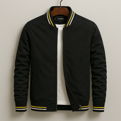 Chez Monsieur™ | Elegante gestreifte Bomberjacke