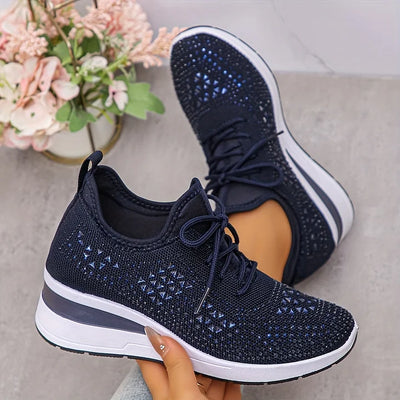 Giselle – Orthopädische Sneakers mit funkelnden Strasssteinen