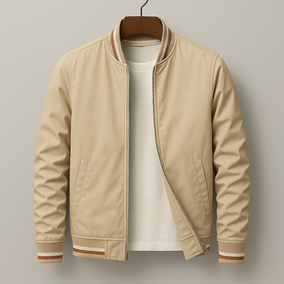Chez Monsieur™ | Elegante gestreifte Bomberjacke