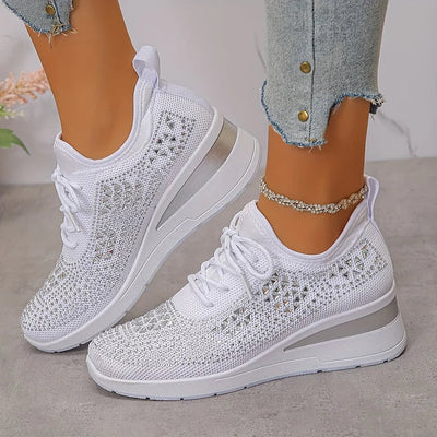 Giselle – Orthopädische Sneakers mit funkelnden Strasssteinen