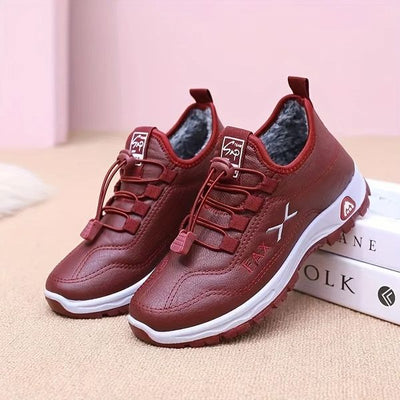 Damen Winter Sport Sneakers - Wasserdicht, Rutschfest, Mit Warmem Fleece-Futter für Wanderungen und Spaziergänge