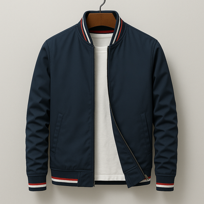 Chez Monsieur™ | Elegante gestreifte Bomberjacke