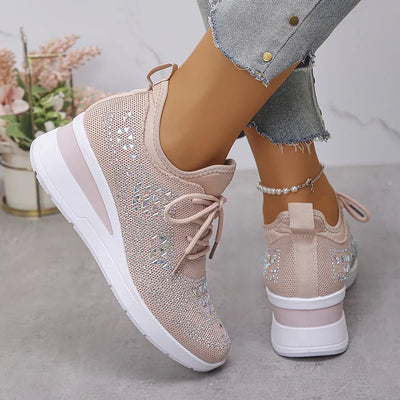 Giselle – Orthopädische Sneakers mit funkelnden Strasssteinen