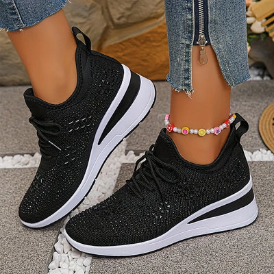 Giselle – Orthopädische Sneakers mit funkelnden Strasssteinen