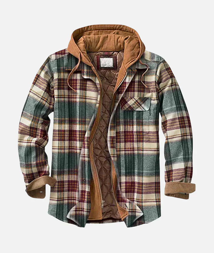 Alain - Karierte Patchwork-Jacke