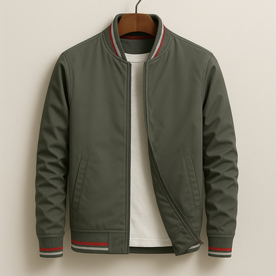 Chez Monsieur™ | Elegante gestreifte Bomberjacke