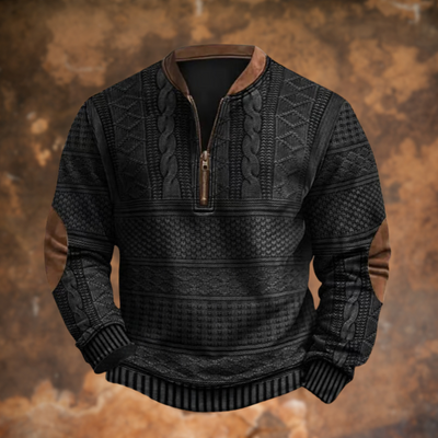 Kewin / Strickpullover mit Reißverschluss