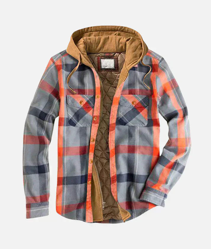 Alain - Karierte Patchwork-Jacke