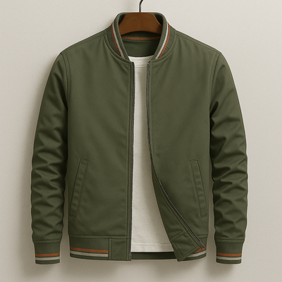 Chez Monsieur™ | Elegante gestreifte Bomberjacke