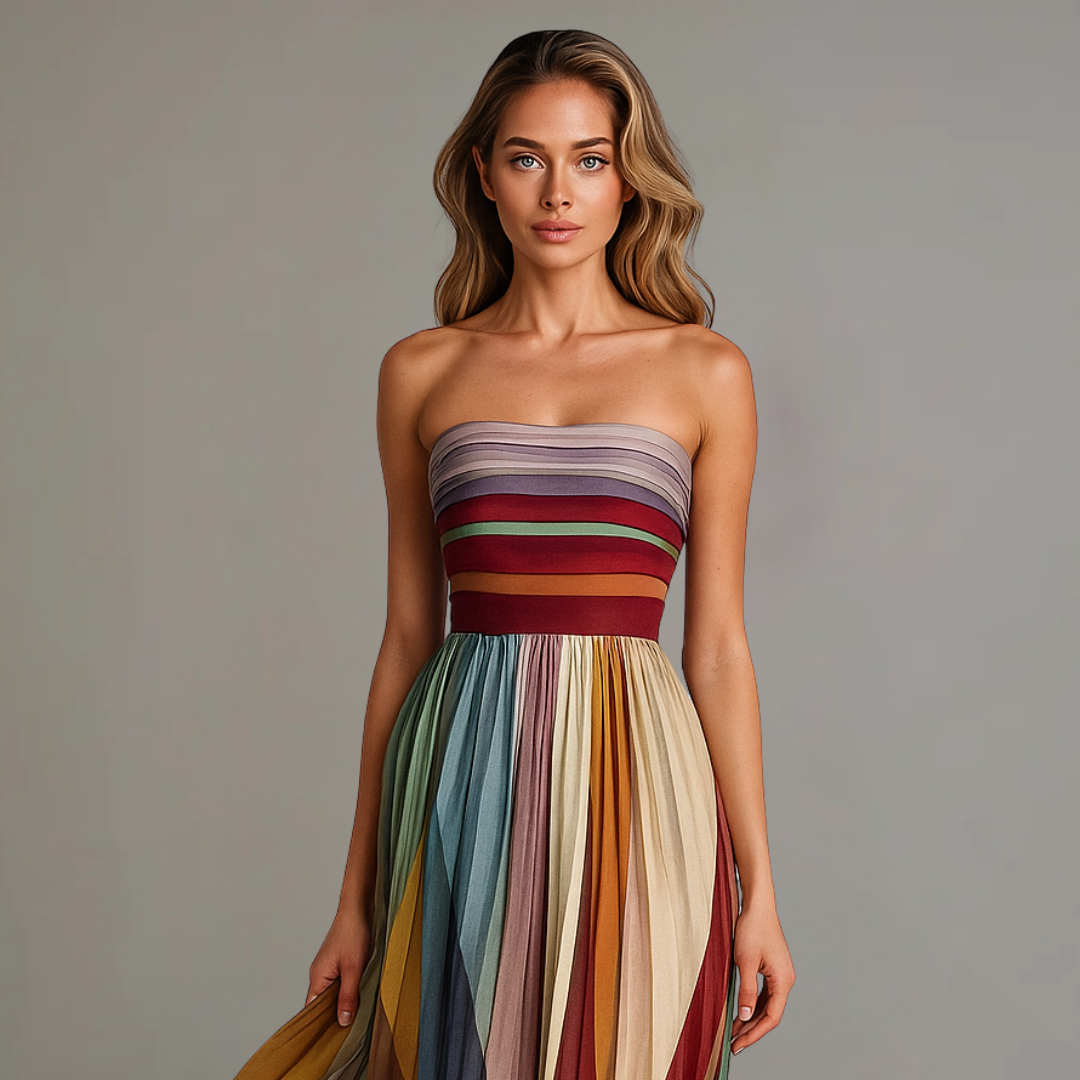 Fiorella™ | Ärmelloses, farbenfrohes Kleid