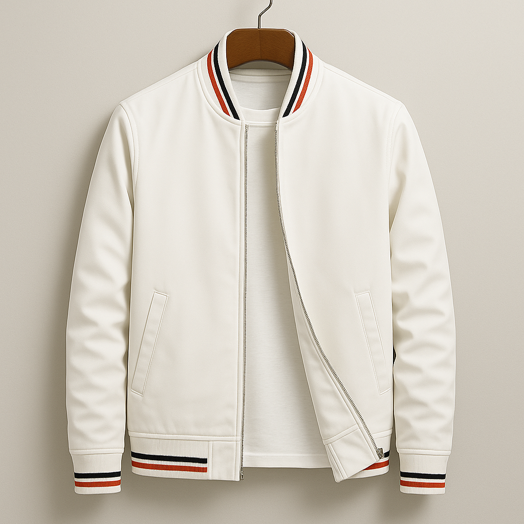 Chez Monsieur™ | Elegante gestreifte Bomberjacke