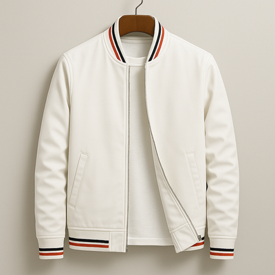 Chez Monsieur™ | Elegante gestreifte Bomberjacke