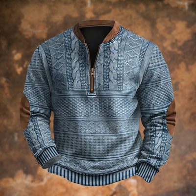 Kewin / Strickpullover mit Reißverschluss