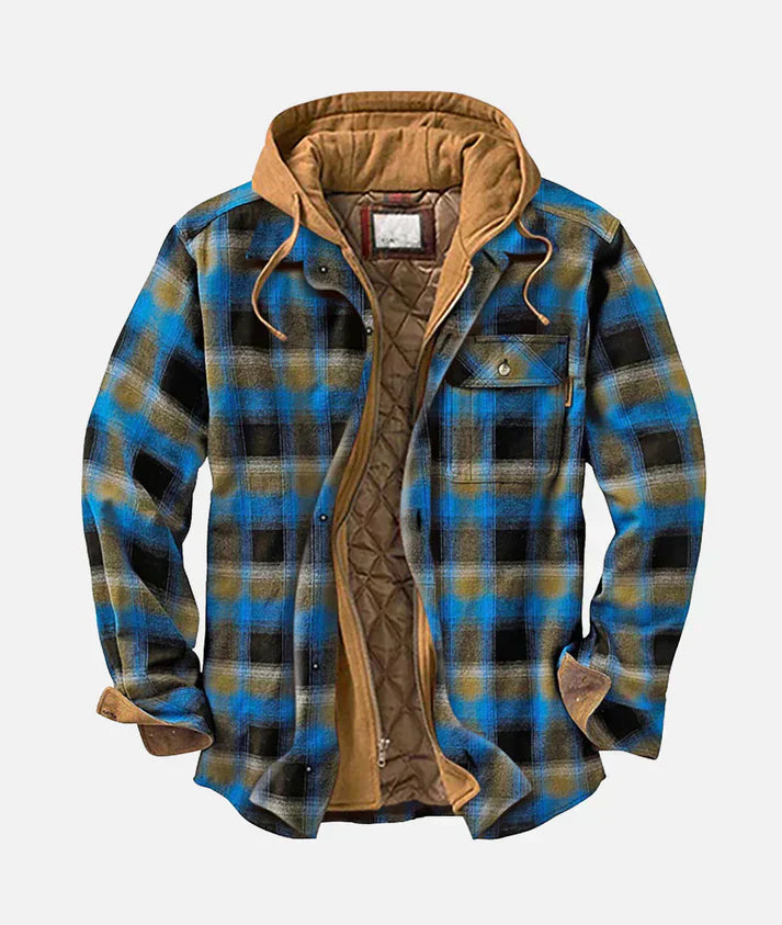 Alain - Karierte Patchwork-Jacke