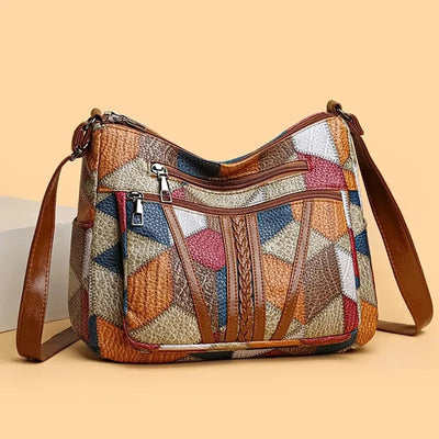 Sylwana – Patchwork-Tasche aus veganem Leder