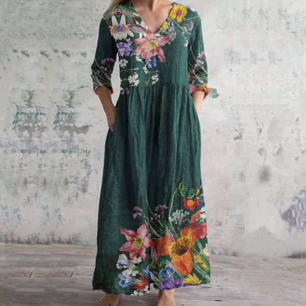 Angelina - Midi-Boho-Kleid für den Sommer