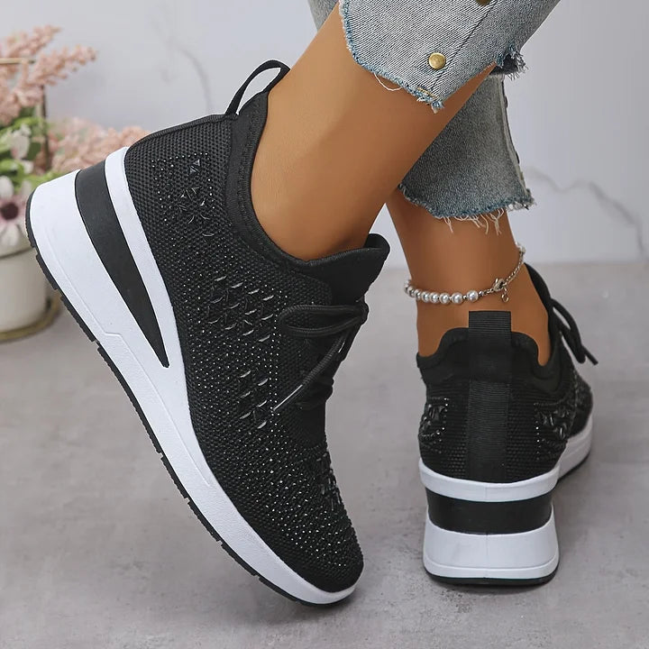 Giselle – Orthopädische Sneakers mit funkelnden Strasssteinen