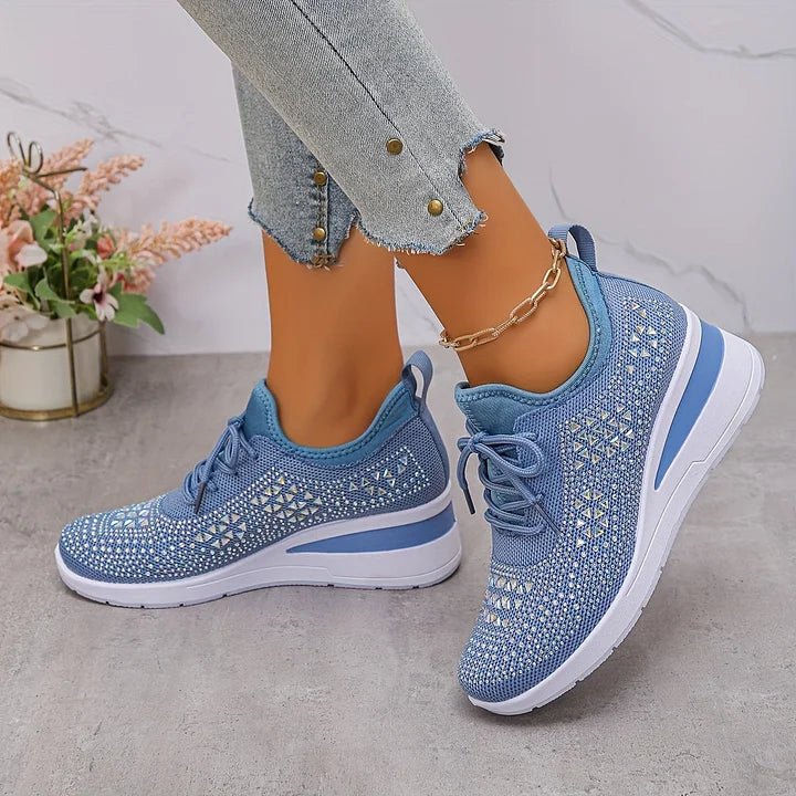 Giselle – Orthopädische Sneakers mit funkelnden Strasssteinen