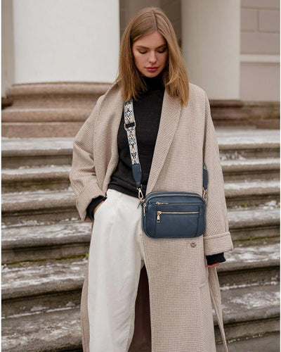 Camille | Elegante Leder-Umhängetasche für Frauen mit Praktischen Fächern