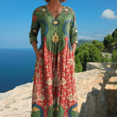 Angelina - Midi-Boho-Kleid für den Sommer