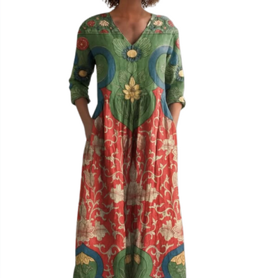 Angelina - Midi-Boho-Kleid für den Sommer