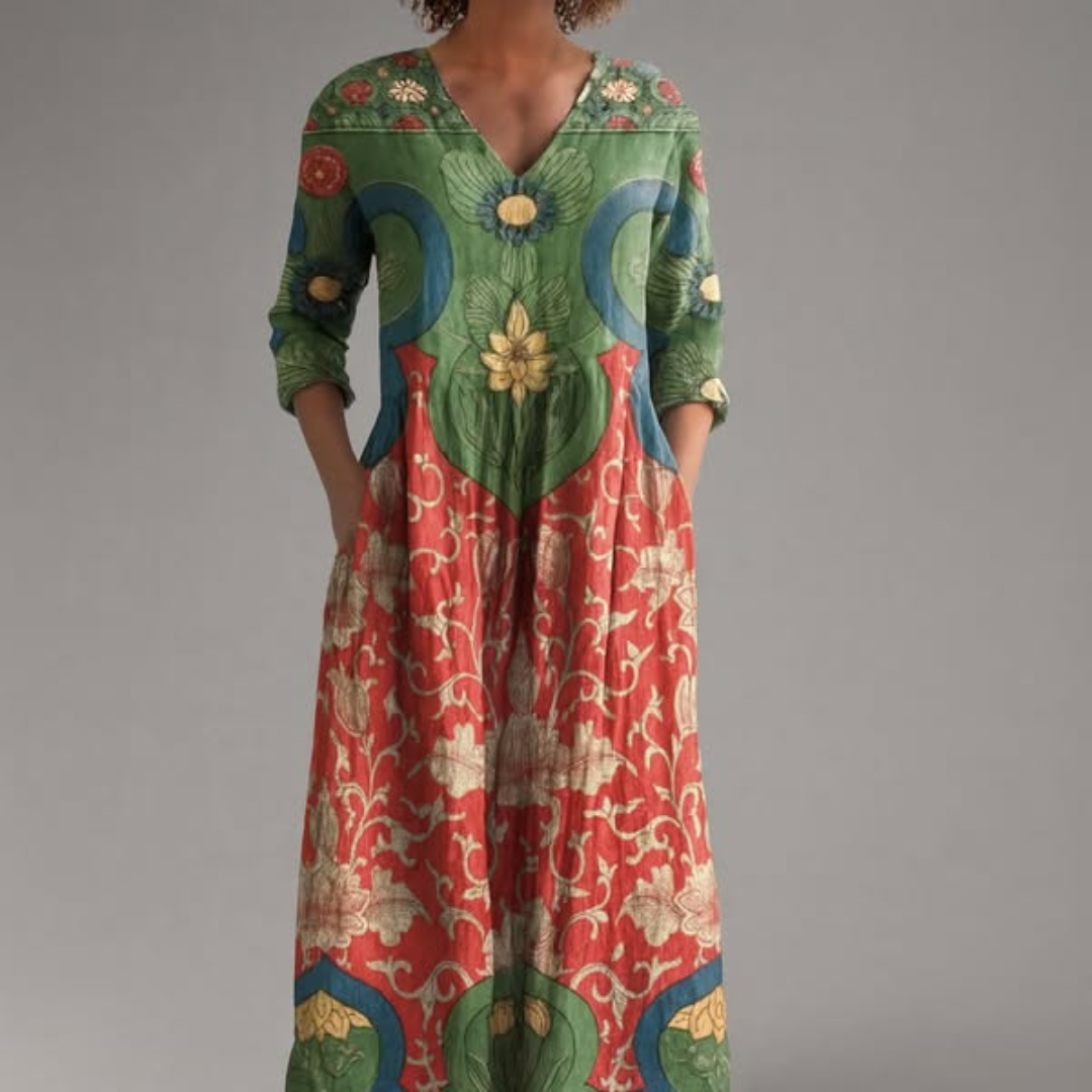 Angelina - Midi-Boho-Kleid für den Sommer