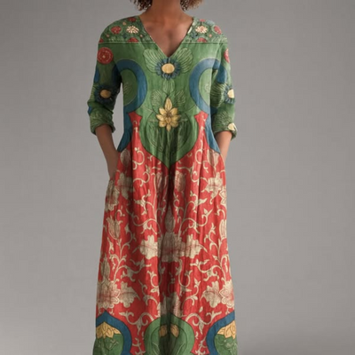 Angelina - Midi-Boho-Kleid für den Sommer