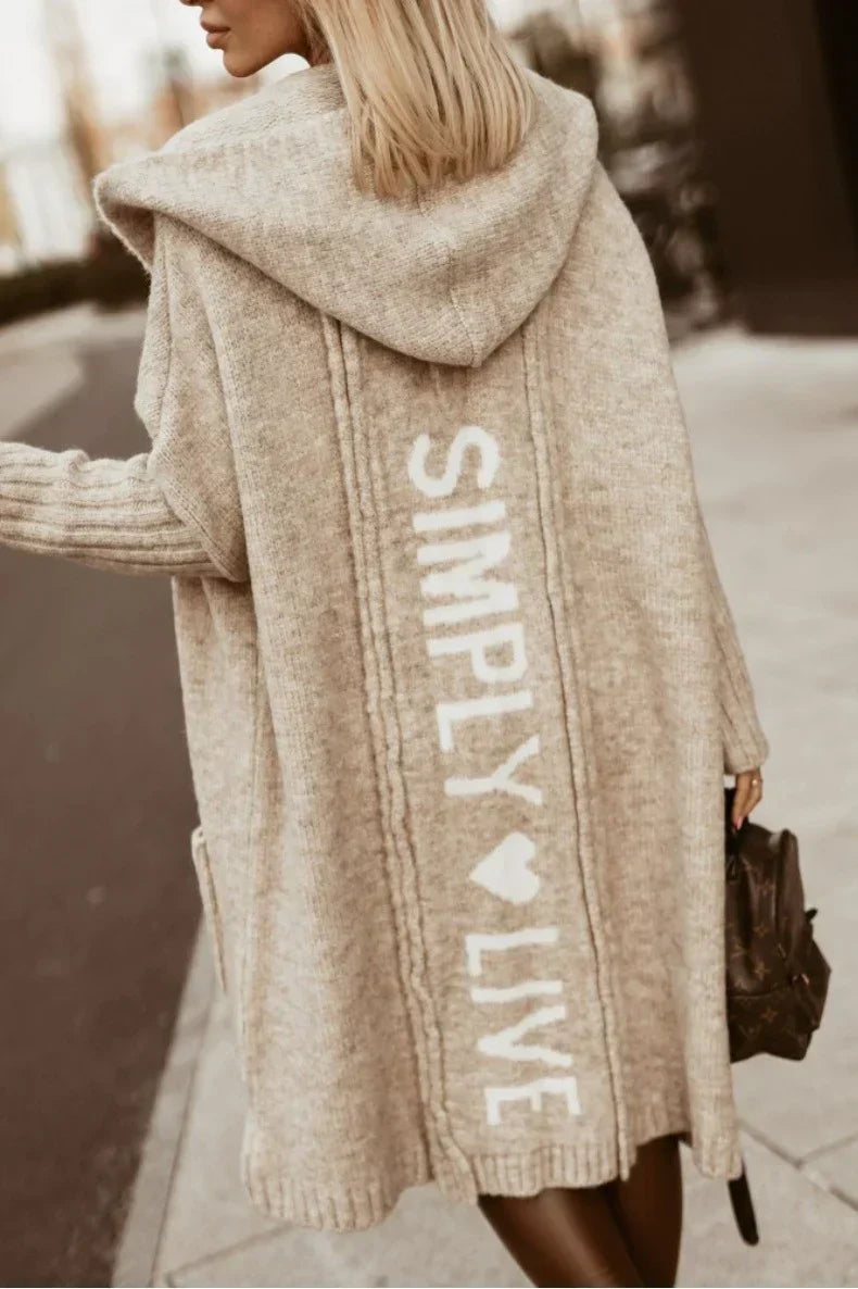 Avencea - Lange Strickjacke für Damen
