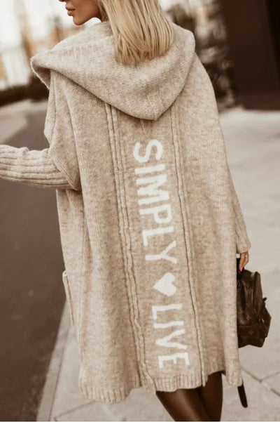 Avencea - Lange Strickjacke für Damen