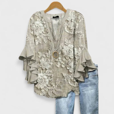 Isabella - Bluse mit eleganten Blumen