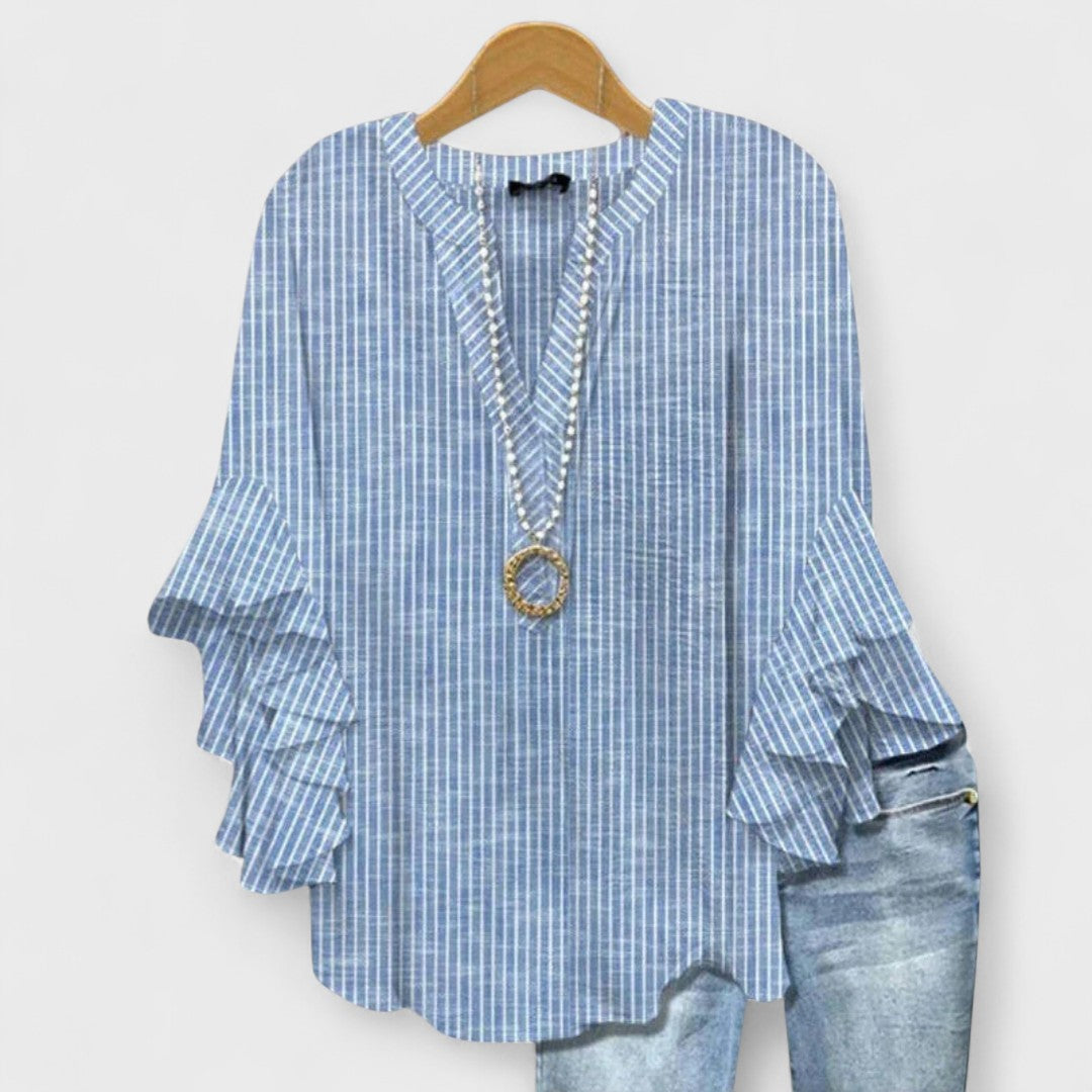 Isabella - Bluse mit eleganten Blumen