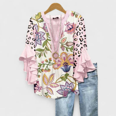 Isabella - Bluse mit eleganten Blumen
