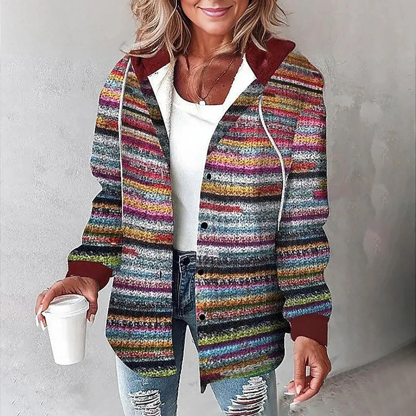 Josefin™ | Aurora Flanelljacka