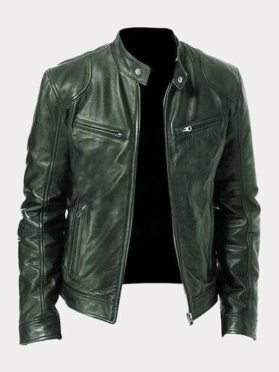 Lässige Lederjacke