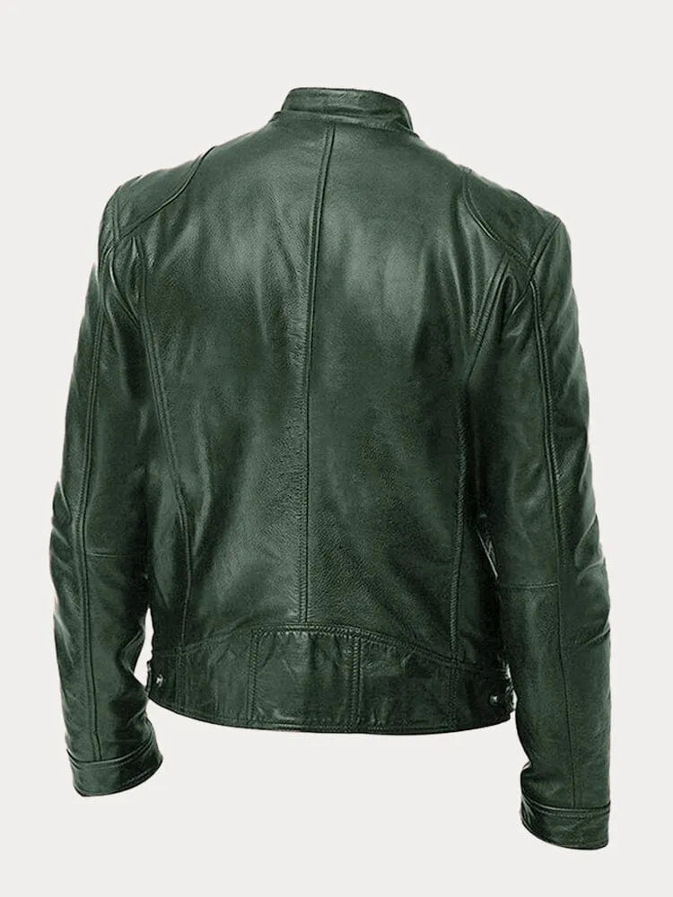 Lässige Lederjacke