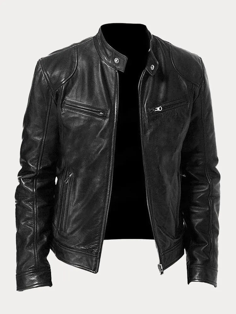 Lässige Lederjacke