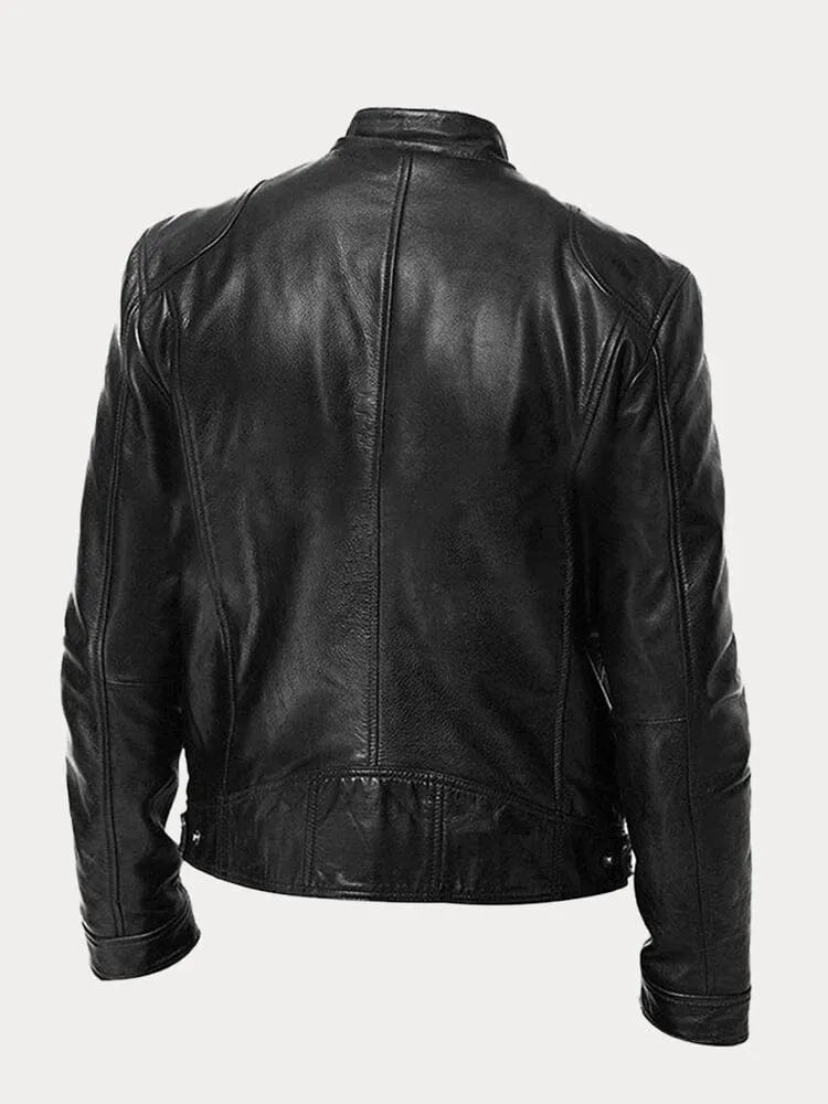 Lässige Lederjacke
