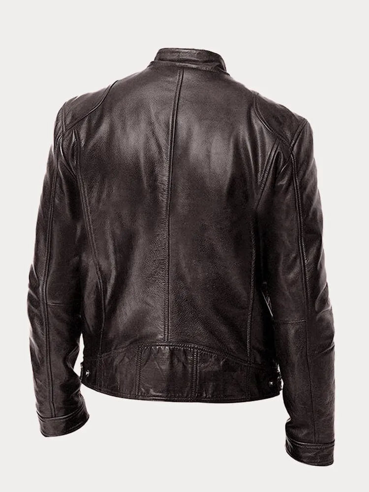 Lässige Lederjacke