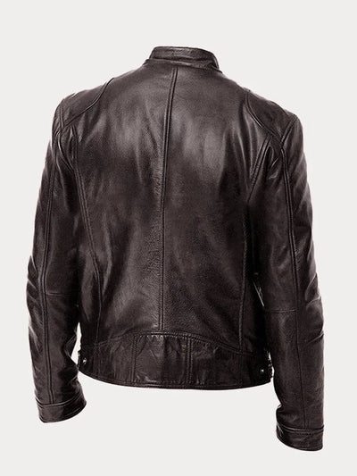Lässige Lederjacke