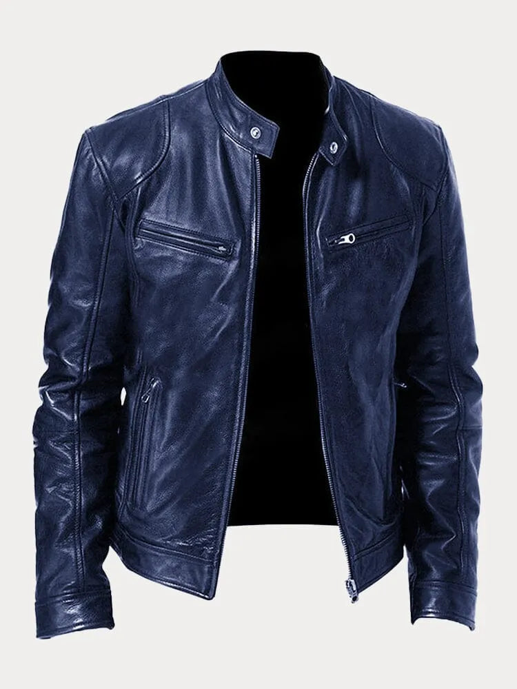 Lässige Lederjacke