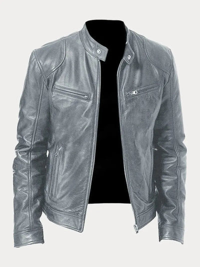 Lässige Lederjacke