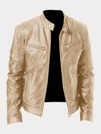 Lässige Lederjacke