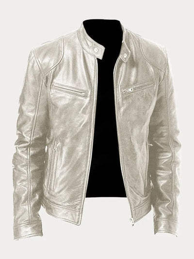 Lässige Lederjacke