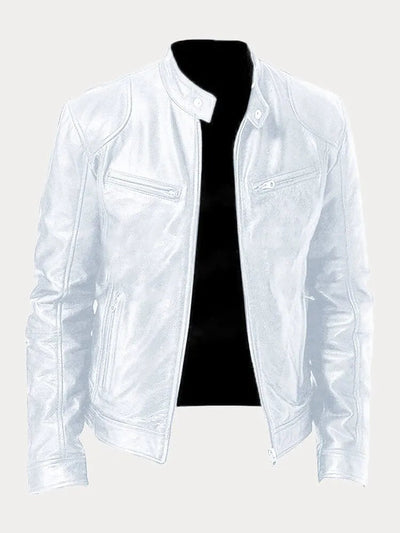 Lässige Lederjacke