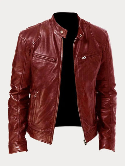 Lässige Lederjacke