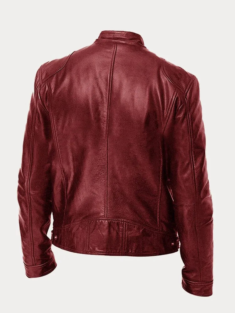 Lässige Lederjacke
